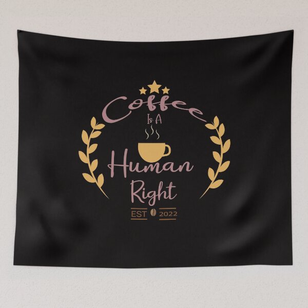 Item preview, Coffee Is A Human Right Graphic T-Shirts, funny coffee  for valentine day 2022 designed and sold by MORADRIF.