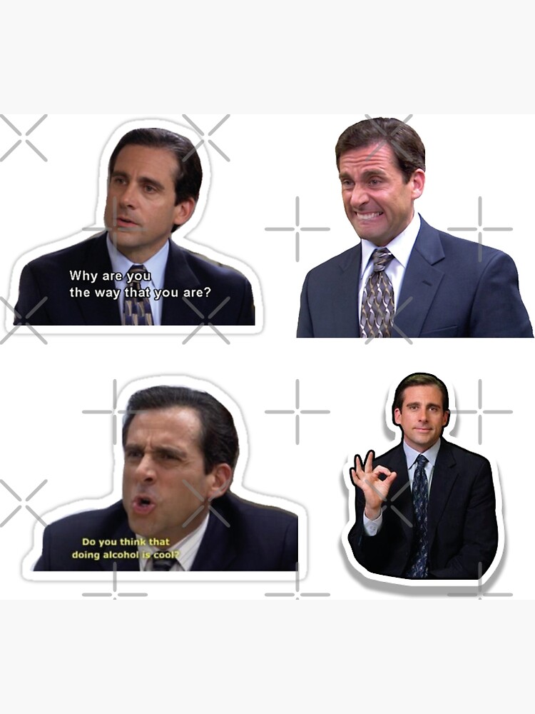 "The Office Michael Scott Sticker Set of Best Characters" Photographic