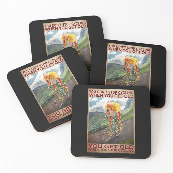 Item preview, Old Men Cycling You Don't Stop Cycling When You Get Old You Get Old When You Stop Cycling designed and sold by HerBertTeee.