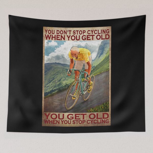 Item preview, Old Men Cycling You Don't Stop Cycling When You Get Old You Get Old When You Stop Cycling designed and sold by HerBertTeee.