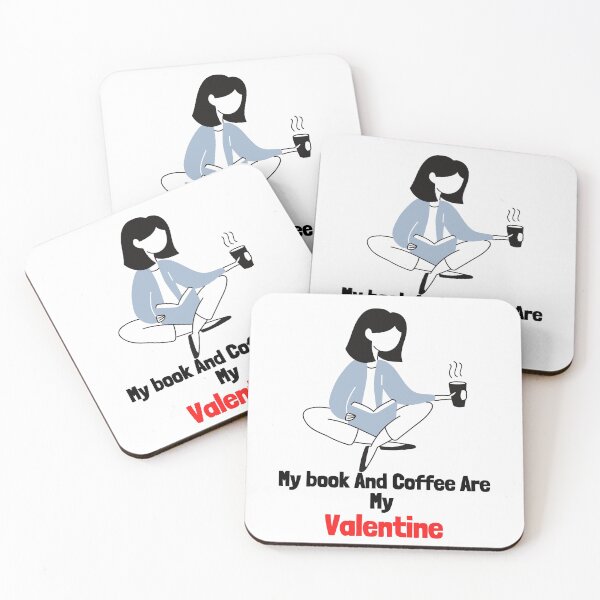 Item preview,   my book and coffee are my valentine  designed and sold by ghadirjo.