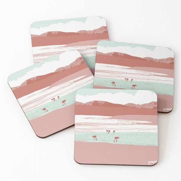 Item preview, Lagoon and flamingos in the Andes designed and sold by DHÉNAË.