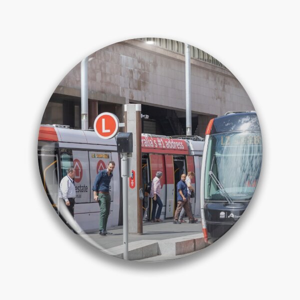 Item preview, Sydney CBD light rail trains at Circular Quay designed and sold by Martin Berry Photography.