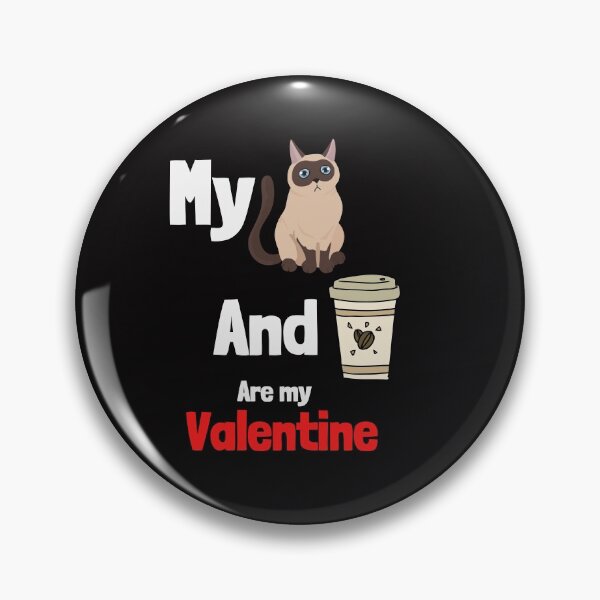 Item preview, my cat and coffee are my valentine  designed and sold by ghadirjo.