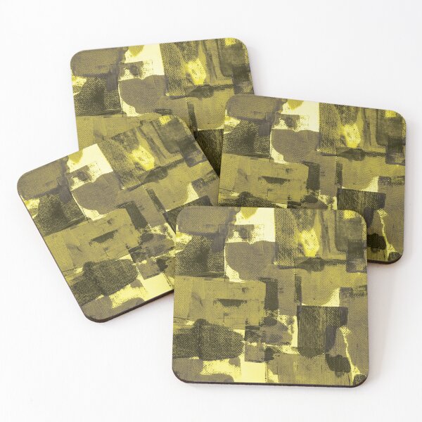 Item preview, Yellow Oil Paint Brush Effects designed and sold by Piece of Modern Art.