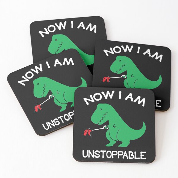 Item preview, Now I_m Unstoppable - Funny T-Rex Dinosaur Pun - I Am Unstoppable T-rex   designed and sold by RyderKenelm.