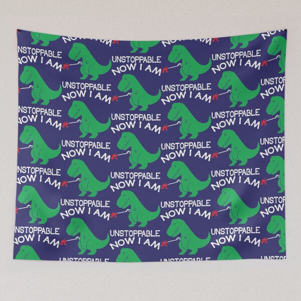 Item preview, Now I_m Unstoppable - Funny T-Rex Dinosaur Pun - I Am Unstoppable T-rex   designed and sold by RyderKenelm.