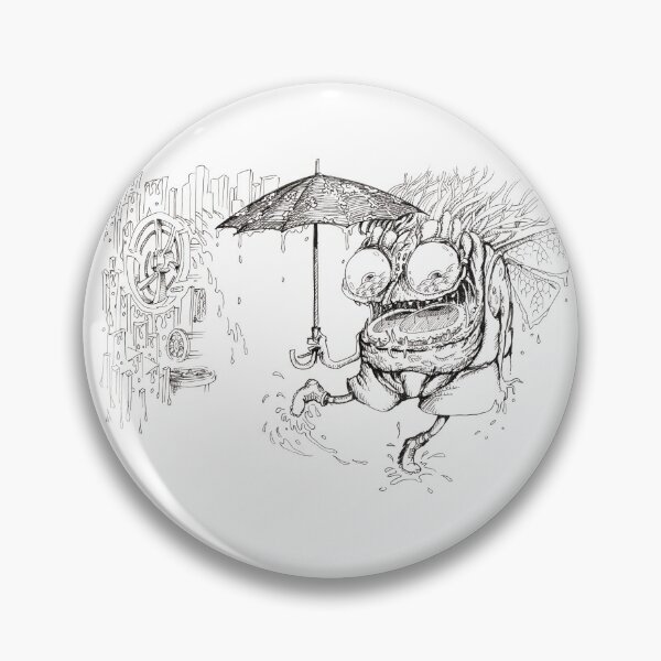 Item preview, Crazy Frog (2021), water, smile, eyes, rain, umbrella designed and sold by Murat Alimov.