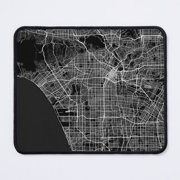 Item preview, Los Angeles City Map of California, USA - Full Moon designed and sold by deMAP.