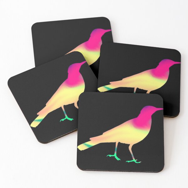 Item preview, colorful silhouette bird design designed and sold by Design Repo.