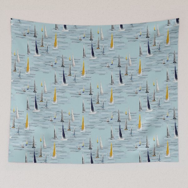 Item preview, Drawing, yachts, sailboats, sea. designed and sold by UVI-CA.