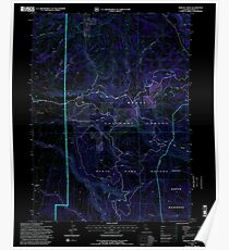 USGS TOPO Map California CA Shields Creek 295178 1993 24000 geo Inverted Poster