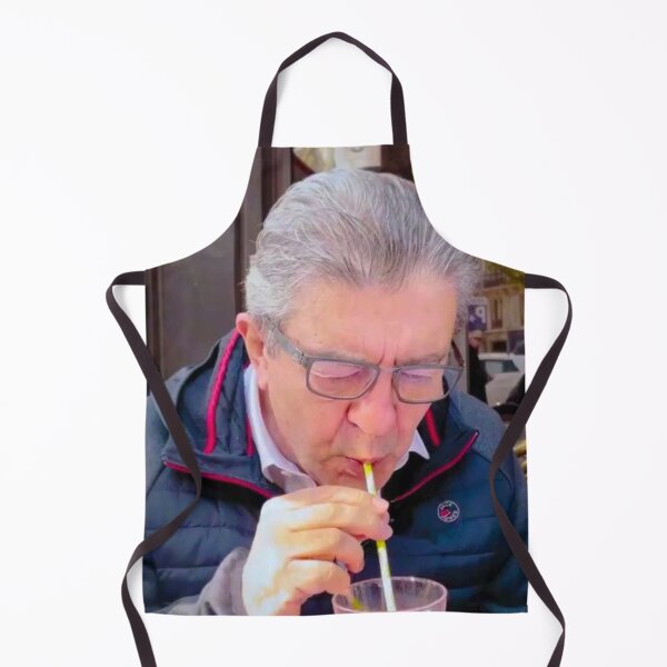 Item preview, Jean-Luc Mélanchon drinking grenadine syrup designed and sold by NTOO.