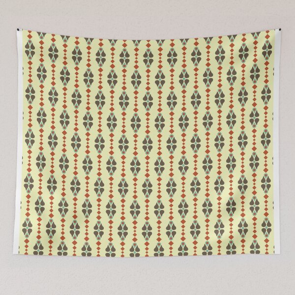 Item preview, Blomma, Retro Flower Pattern in Retro Color Style designed and sold by BesanoStyle.