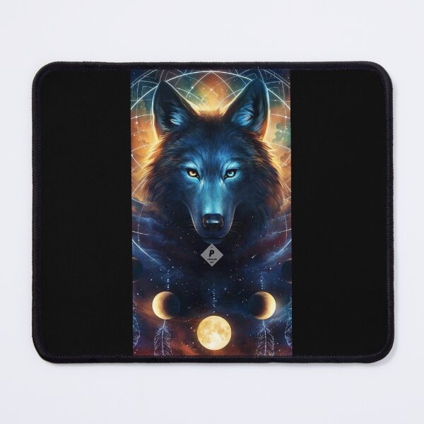 Item preview, "Wolve with moon"-by P FashionArt designed and sold by BK-Fishing.