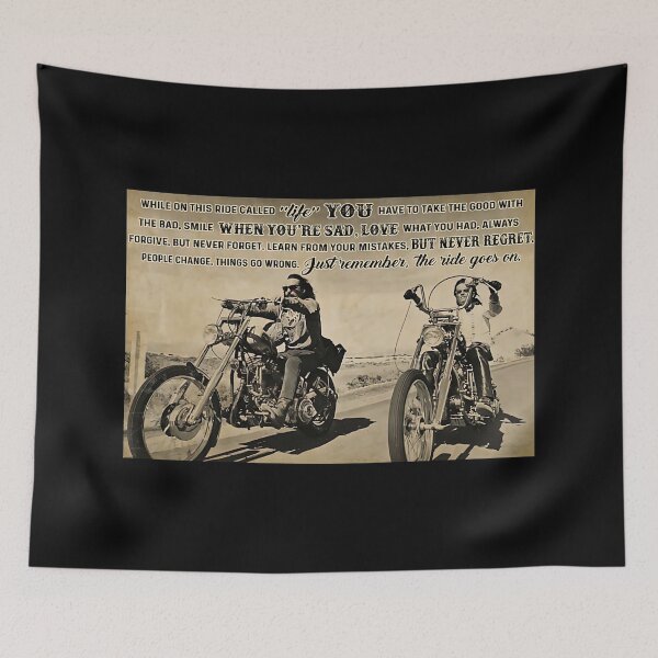 Item preview, Chopper Biker While On This Ride Called Life You Have Take The Good With The Bad, Smile When You're Sad, Love designed and sold by douglasNVD.