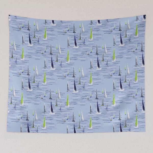Item preview, Drawing, yachts, sailboats, sea. designed and sold by UVI-CA.