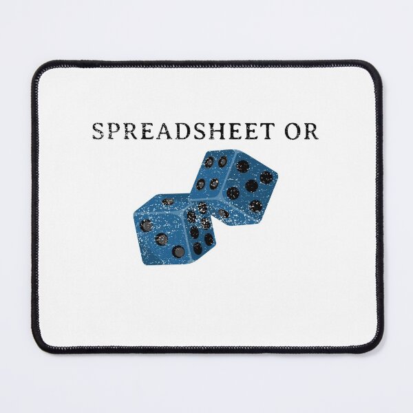 Item preview, Spreadsheet or Die designed and sold by spokoandstuff.