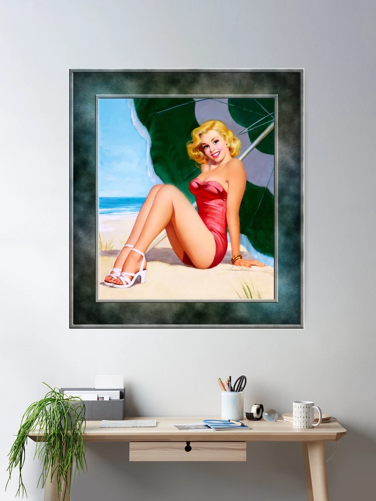 At The Beach by Howard Connolly Remastered Vintage Art Xzendor7 Old Masters Reproductions Room Decor Poster Art Print