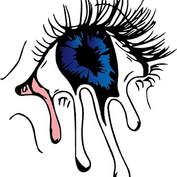 Artwork thumbnail, Cool Trippy Melting Eye by Lauren Roche