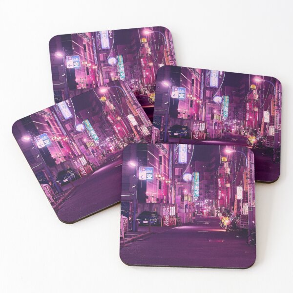 Item preview, Tokyo - A Neon Street Night Poster designed and sold by harry mac.