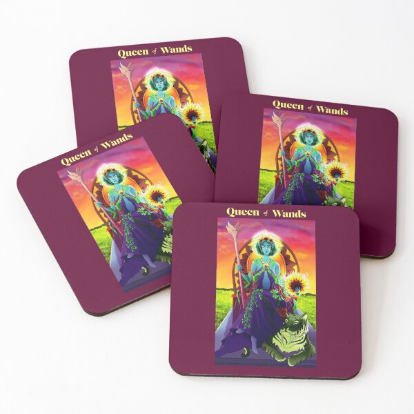 Item preview, Queen of Wands - Wildfire Druid designed and sold by JellyMellyDraws.