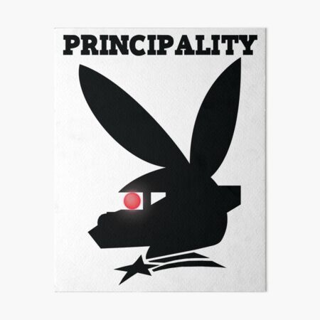 PRINCIPALITY - Black Art Board Print