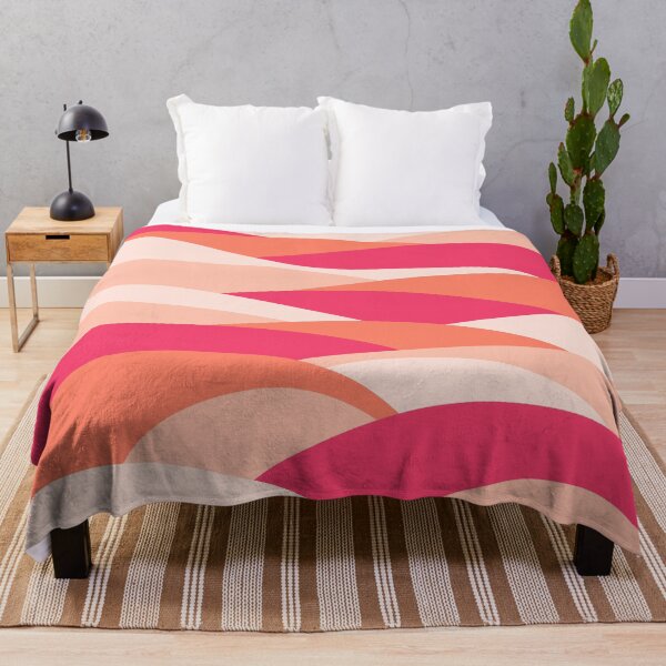 Item preview, Desert Dune, Abstract Pattern #1 Fluorescent Pink designed and sold by bubblyshades.