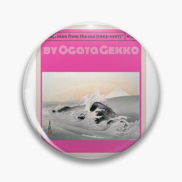 Item preview, Fuji seen from the sea (1903 - 1907) by Ogata Gekko - comic style - fuxia designed and sold by Mechanical-Artt.
