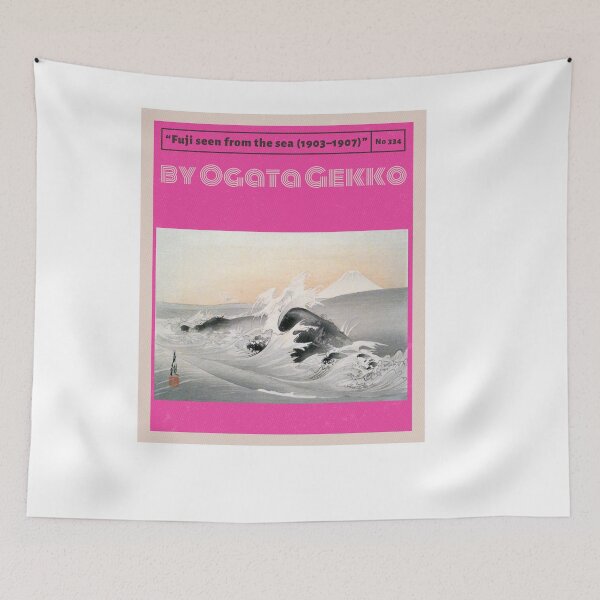 Item preview, Fuji seen from the sea (1903 - 1907) by Ogata Gekko - comic style - fuxia designed and sold by Mechanical-Artt.