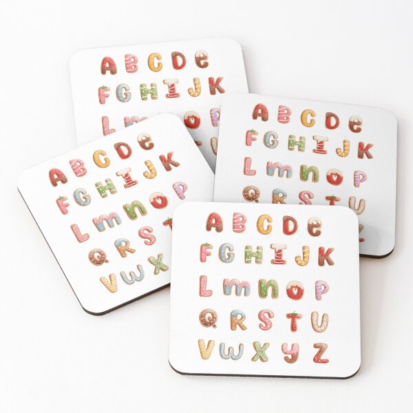 Item preview, Alphabet Cookies Sticker Bundle Pack, Sweet Cookies Letter  designed and sold by DearSunny.