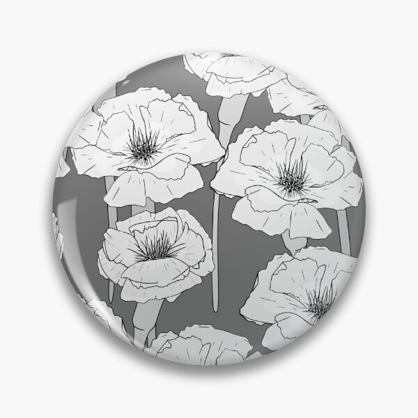 Artikelvorschau, Holzschnitt Mohnblumen Monochromatisch entworfen und verkauft von jayhutch.