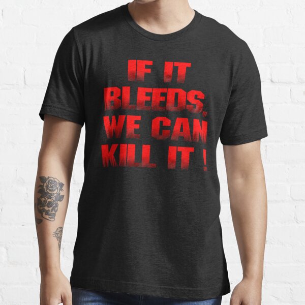 Marrola Men's It If Bleeds We Can Kill It Ugly Christmas T-Shirt (S, Black)