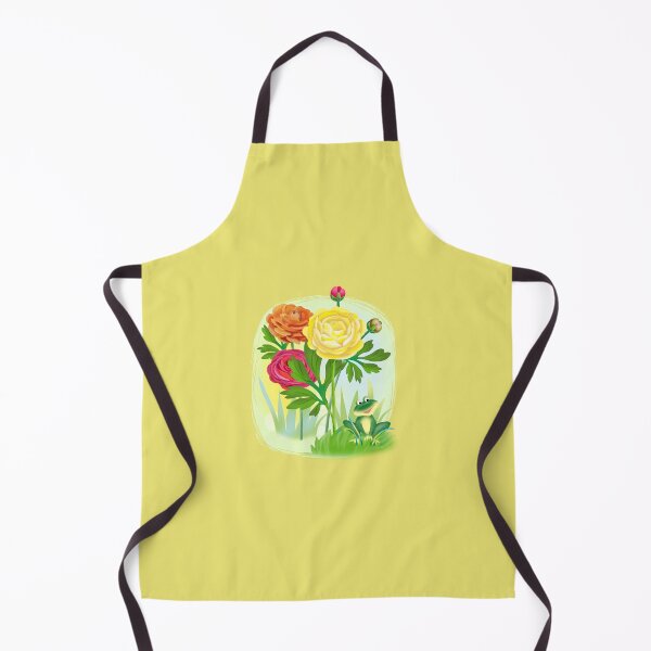 Item preview, Fresh ranunculus of different colors and frog designed and sold by sonaadalian.