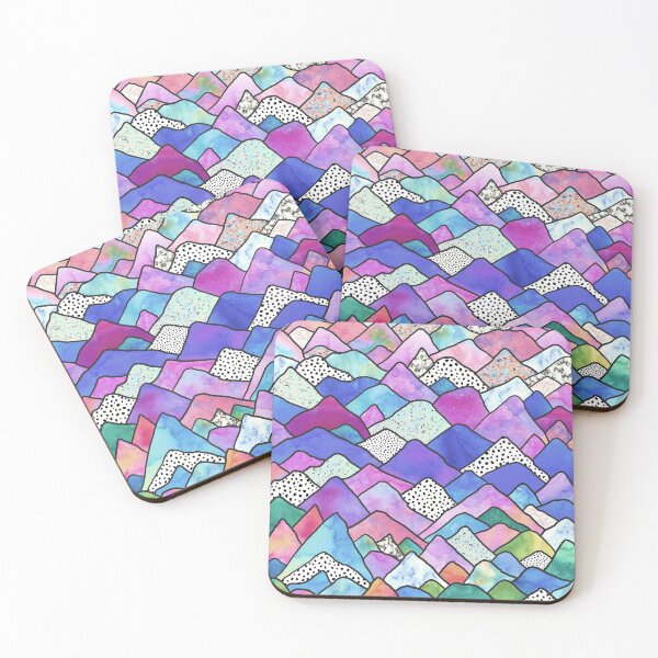 Item preview, Mountains Dreams - Vivid Purples  designed and sold by maryedenoa.