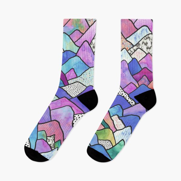 Item preview, Mountains Dreams - Vivid Purples designed and sold by maryedenoa.