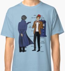 Sherlock meets the Doctor Classic T-Shirt