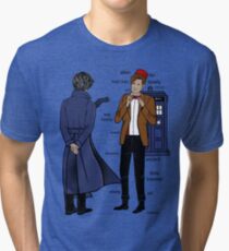 Sherlock meets the Doctor Tri-blend T-Shirt