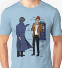 Sherlock meets the Doctor Unisex T-Shirt