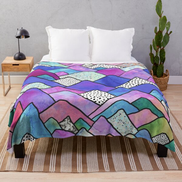 Item preview, Mountains Dreams - Vivid Purples  designed and sold by maryedenoa.
