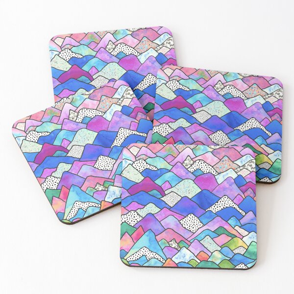 Item preview, Mountains Dreams - Vivid Blues designed and sold by maryedenoa.
