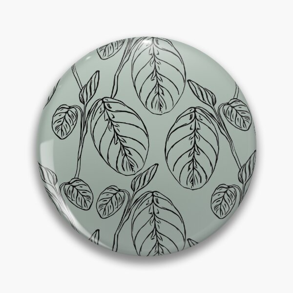 Item preview, Calathea Maranta Plant Pattern - Sage Green designed and sold by Kraina.