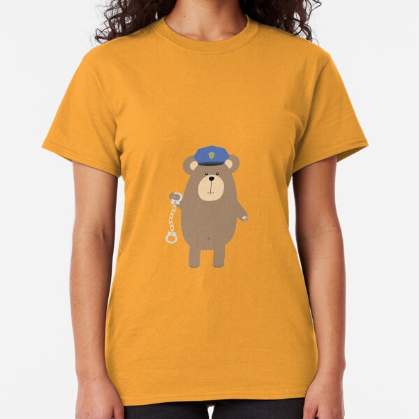 Police Bear with handcuffs Classic T-Shirt