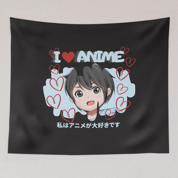 Item preview, I love anime, animelover, anime boy. designed and sold by allycat57.