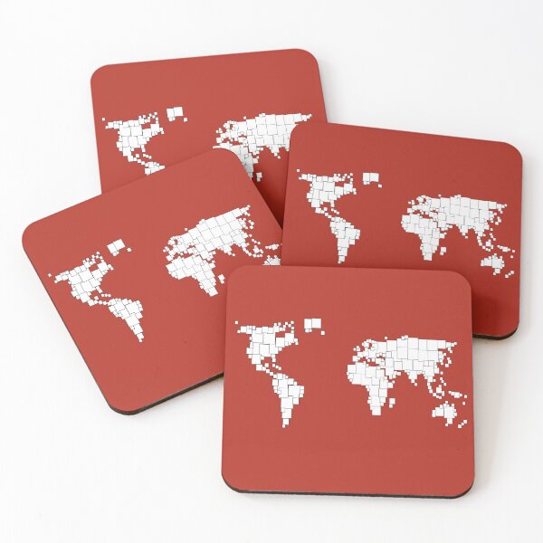Item preview, Rectangular world map illustration designed and sold by acediscovery.