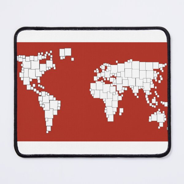 Item preview, Rectangular world map illustration designed and sold by acediscovery.