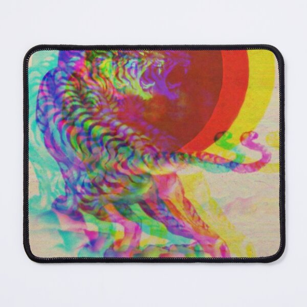 Item preview, Neon Tiger Glitch Design Pattern designed and sold by TheHappyK.