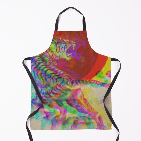 Item preview, Neon Tiger Glitch Design Pattern designed and sold by TheHappyK.