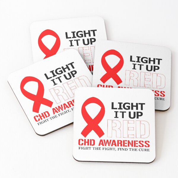 Item preview, CHD Awareness - Light It Up RED designed and sold by OverbeeDesigns.