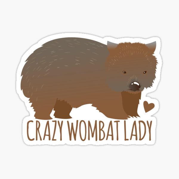 Vista previa del artículo con la obra «La loca señora wombat», diseñado y vendido por jazzydevil.